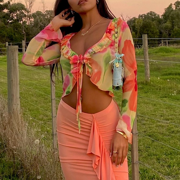 Fifi With Jean Petunia Top Size Small 